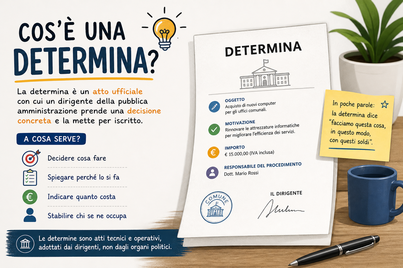Cos’è una determina
