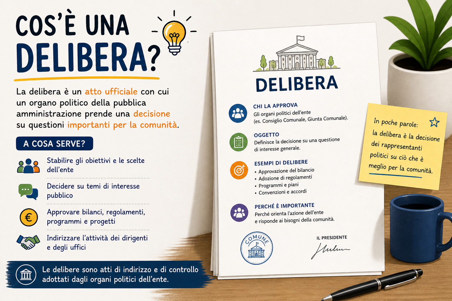 Cos’è una delibera
