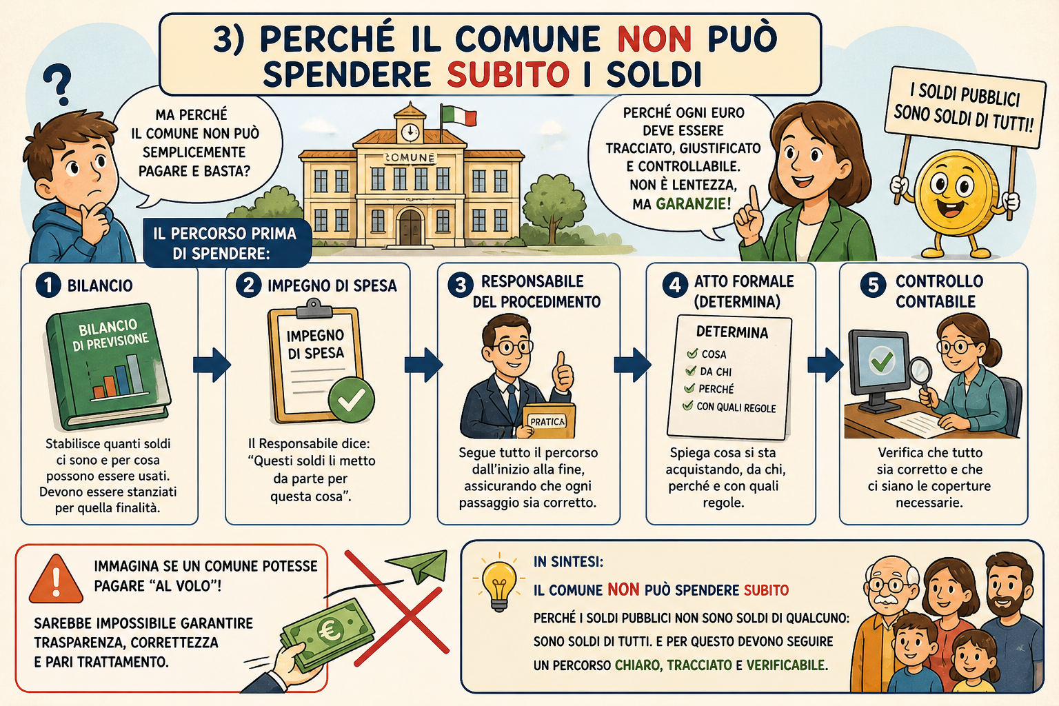 Perché il Comune non può spendere subito i soldi